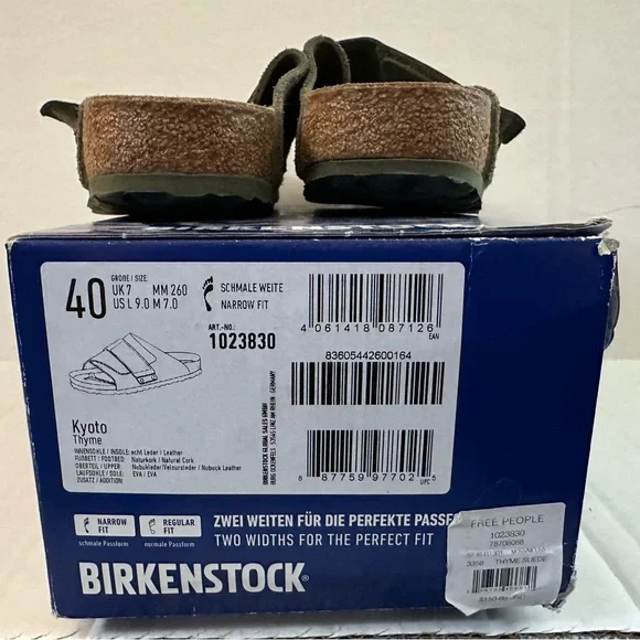 🧘♀️ GUC - Birkenstock Kyoto (EU 40 / US Women’s 9) in color Thyme - Picture 7 of 8